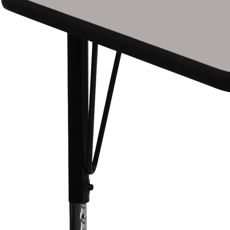 Sydney 24''W x 60''L Rectangular HP Laminate Activity Table - Standard Height Adjustable Legs iHome Studio