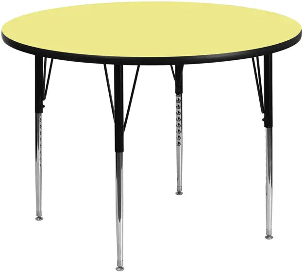 Sydney 42'' Round Thermal Laminate Activity Table - Standard Height Adjustable Legs iHome Studio