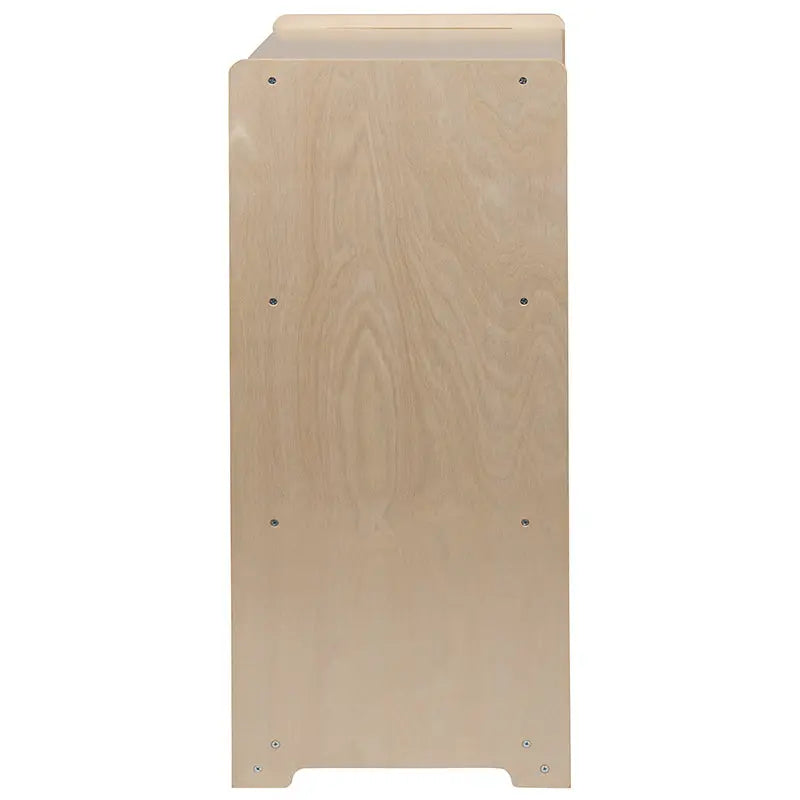 Wooden 3 Section School Classroom Storage Cabinet, 36"H (Natural) iHome Studio