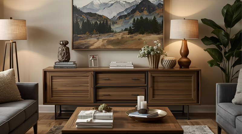 Buffets & Sideboards: Hidden Storage for Open Plans