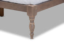Lakota Antique Oak Full Size Platform Bed Baxton