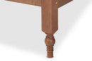 Belisma French Bohemian Ash Walnut Full Size Platform Bed Baxton
