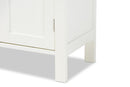 Abelia White Finished 2-door Wood Multipurpose Storage Cabinet Baxton