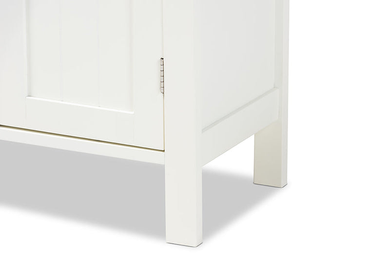 Abelia White Finished 2-door Wood Multipurpose Storage Cabinet Baxton