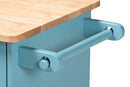Lexi Sky Blue Kitchen Storage Cart Baxton