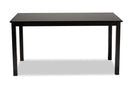 Cariel Espresso Brown Finished Rectangular Wood Dining Table Baxton