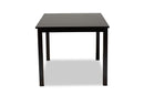 Cariel Espresso Brown Finished Rectangular Wood Dining Table Baxton