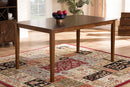 Cariel Walnut Brown Finished Rectangular Wood Dining Table Baxton