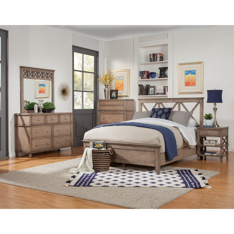 Carmel Full Size Panel Bed, French Truffle Alpine