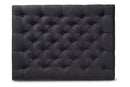 Franklin Charcoal Linen Fabric Upholstered and Greywashed Wood Cocktail Ottoman Baxton