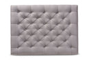 Franklin Gray Linen Fabric Upholstered and Greywashed Wood Cocktail Ottoman Baxton