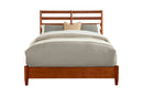 Melbourne California King Bed w/Slat Back Headboard, Acorn Alpine