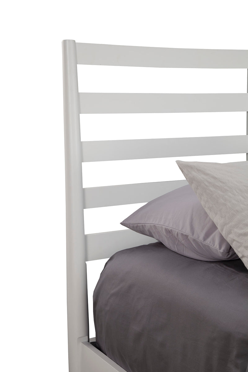 Melbourne Full Bed w/Slat Back Headboard, White