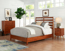Melbourne California King Bed w/Slat Back Headboard, Acorn Alpine