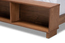 Alleta Ash Walnut Brown Full Storage Bed w/Shelves Baxton