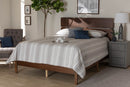 Zaguri Walnut Brown Queen Size Panel Bed Baxton