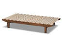 Lieven Walnut Expandable Twin Size to King Size Bed Baxton