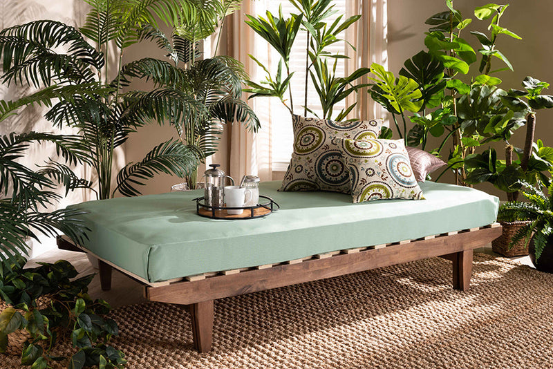 Larisa Walnut Brown Queen Size Platform Storage Bed Baxton