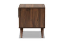 Pease Two-Tone Gray and Walnut 1-Drawer Nightstand Baxton