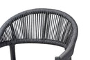 Sumner Gray Finished Rope and Metal Outdoor Bar Stool Baxton