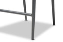 Sumner Gray Finished Rope and Metal Outdoor Bar Stool Baxton