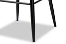 Caprice Tan Faux Leather Upholstered and Black Metal 4Pc Bar Stool Set Baxton