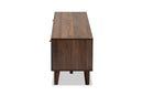 Danina Two-Tone Walnut Brown and Gray TV Stand Baxton