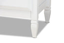 Lea Classic and White 6-Drawer Bedroom Dresser Baxton