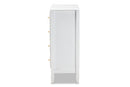 Lea Classic and White 4-Drawer Bedroom Chest Baxton