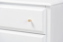 Lea Classic and White 4-Drawer Bedroom Chest Baxton