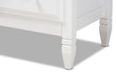 Lea Classic and White 4-Drawer Bedroom Chest Baxton