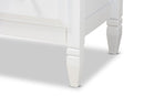 Lea Classic and White 3-Drawer Bedroom Chest Baxton