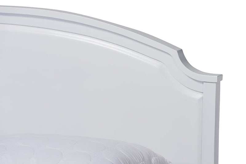 Seda Classic and White Full Size 4Pc Bedroom Set Baxton