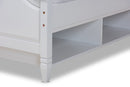 Seda White Full Size Storage Platform Bed Baxton
