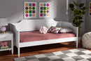 Ansa White Twin Size Daybed Baxton