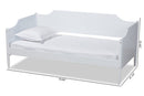 Ansa White Twin Size Daybed Baxton