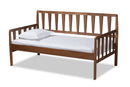 Telma Walnut Brown Twin Size Daybed Baxton
