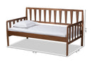 Telma Walnut Brown Twin Size Daybed Baxton