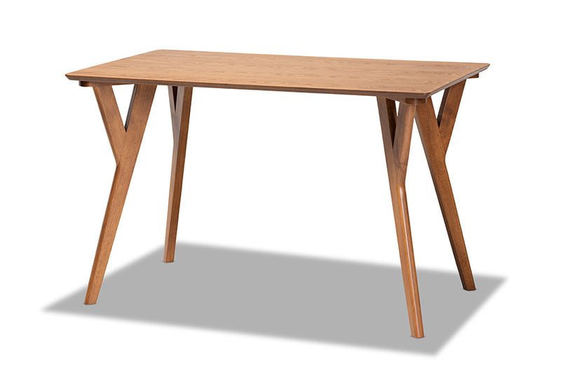 Benton Walnut Brown Dining Table Baxton
