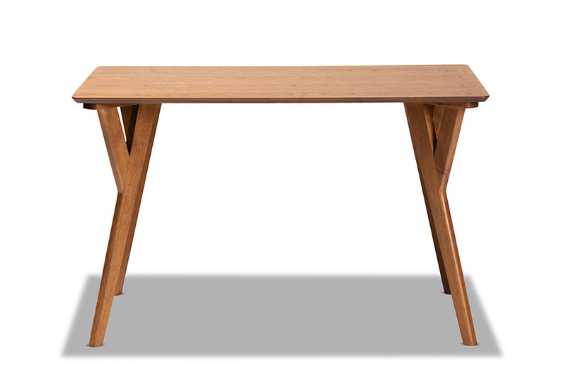 Benton Walnut Brown Dining Table Baxton
