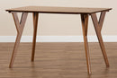 Benton Walnut Brown Dining Table Baxton