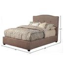 Gramercy Queen Tufted Upholstered Bed, Haskett/Jute Alpine