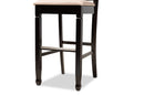 Itami Sand Fabric Espresso Brown 2Pc Bar Stool Set Baxton