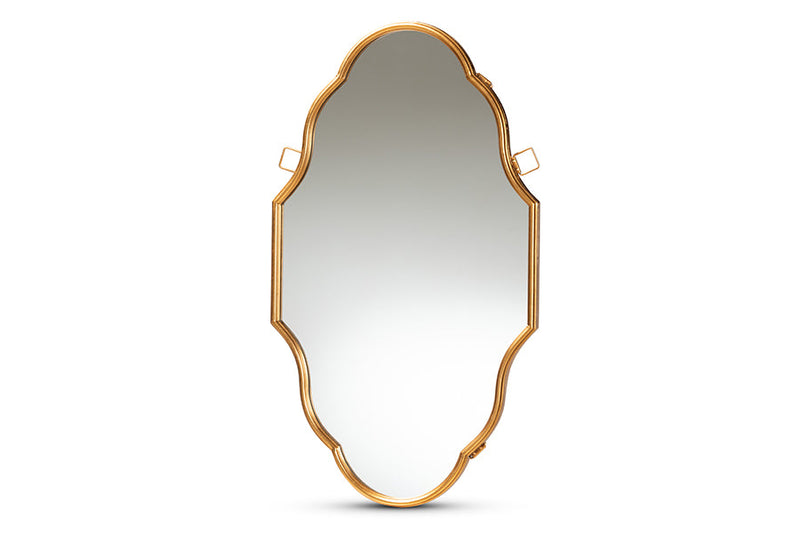 Blakes Antique Gold Finished Accent Wall Mirror Baxton