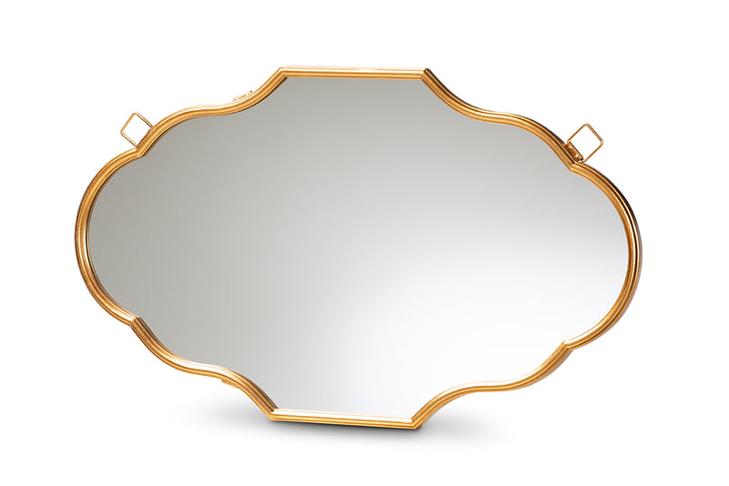 Blakes Vintage Antique Gold Finished Accent Wall Mirror