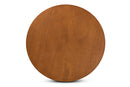 Cielle Walnut Brown Finished 35-Inch-Wide Round Wood Dining Table Baxton