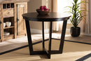 Cielle Dark Brown Finished 35-Inch-Wide Round Wood Dining Table Baxton