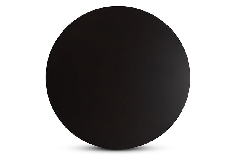 Nefeli Dark Brown Finished 35-Inch-Wide Round Wood Dining Table Baxton