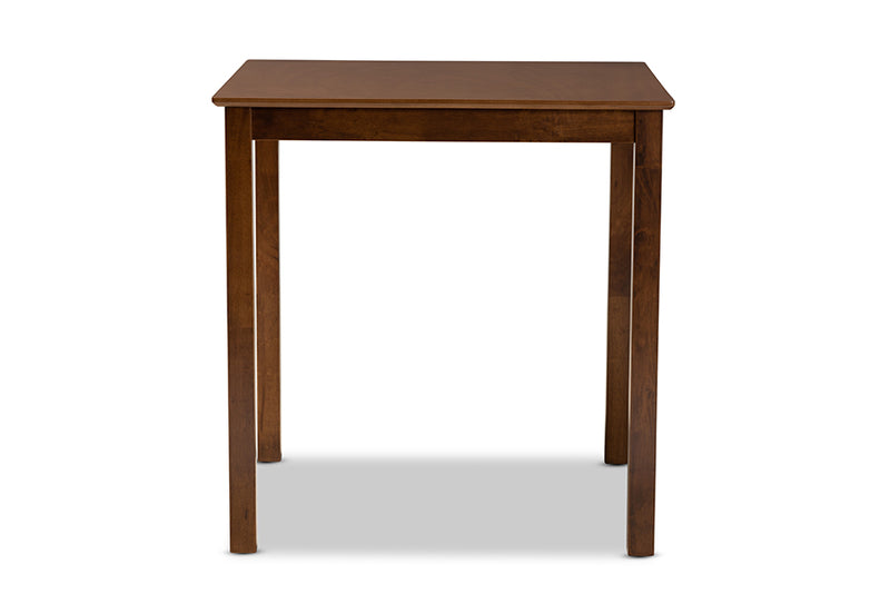 Aspen Modern and Contemporary Walnut Brown Finished Wood Counter Height Pub Table