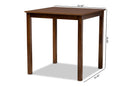 Aspen Walnut Brown Counter Height Pub Table Baxton
